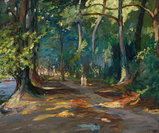 Sir John Lavery - The Path by the River Maidenhead.webp