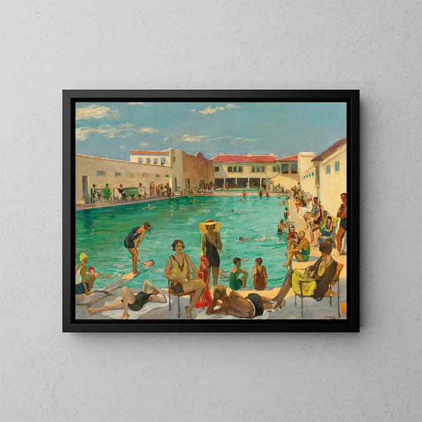 Winter in Florida - Sir John Lavery — gerahmtes Bild an der Wand