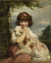 A young girl and her dog - Sir Joshua Reynolds — artwork view