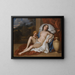 Portrait einer jungen Frau und eines Kindes in Venus und Cupido, fast sicher Nell Gwyn - Sir Peter Lely — gerahmtes Bild an der Wand