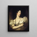 Portrait von Mlle Caroline Fry - Sir Thomas Lawrence — gerahmtes Bild an der Wand