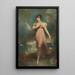 Portrait einer Frau in Miranda sagt, dass sie Miss Gibbon ist - Sir Thomas Lawrence — gerahmtes Bild an der Wand