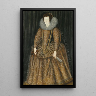 Sir William Segar - Portrait Of Lady Elizabeth Hastings Countess Of Worcester.webp