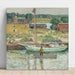 Riproduzione del dipinto Sloop a ostriche, Cos Cob - Childe Hassam
