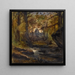 Unterholz mit einer Seele in der Ferne - Henri — gerahmtes Bild an der Wand