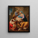 Adorazione dei pastori - Scuola spagnola — quadro incorniciato alla parete
