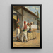 Les Blanchisseurs - Spiro Bocaric — gerahmtes Bild an der Wand
