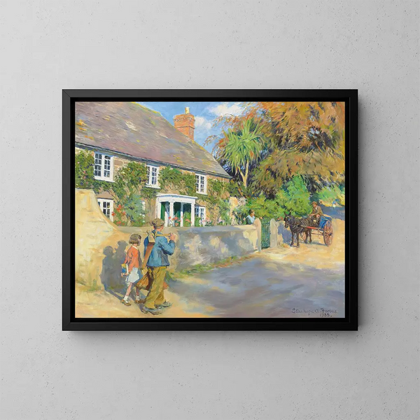 Un vieux manoir cornouaillais - Stanhope Alexander Forbes — quadro incorniciato alla parete