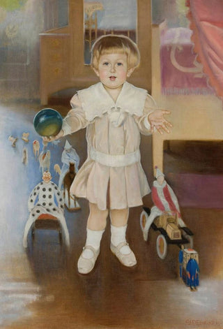 Stanisaw Dbicki - Portrait of Adam Gubrynowicz 1906 as a child.webp