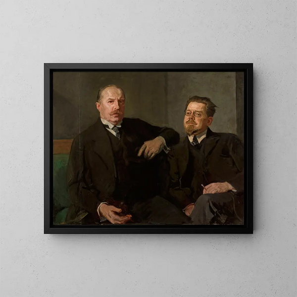 Portrait de Weysenhoff et Władysław Reymont - Stanisław Lentz — gerahmtes Bild an der Wand