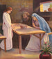Jesus and His House in Nazareth - Stecher Litho & Co.. — artwork view