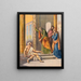Pierre et Jean au temple - Stecher Litho & Co.. — framed artwork on a wall