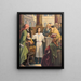 L'enfant Jésus dans le temple - Stecher Litho & Co.. — framed artwork on a wall