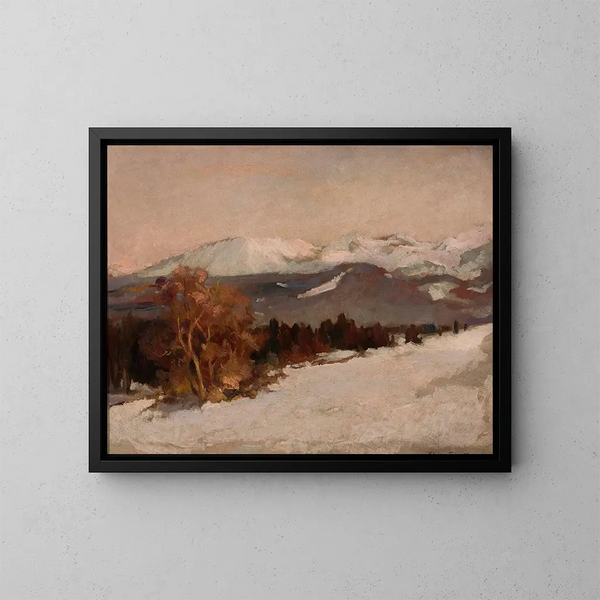 Winterberglandschaft - Stefan Filipkiewicz — gerahmtes Bild an der Wand