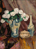 Still life with white roses in a vase - Stefan Filipkiewicz — artwork view
