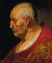 Kopf und Schultern eines alten Mannes im Profil - Atelier von Jacob Adriaensz Backer — Ansicht des Kunstwerks