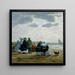 On the beach of Dieppe - Eugène Boudin — framed artwork on a wall