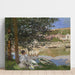 Riproduzione del dipinto sulla riva della Senna, Bennecourt - Claude Monet