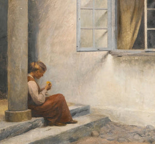 Sur le porche de Liselund - Peter Ilsted