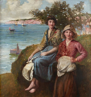 Sur les falaises - Frederick Morgan