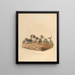 Le Beagle - Sydenham Edwards — quadro incorniciato alla parete