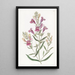 Penstemon à feuilles variées - Sydenham Edwards — gerahmtes Bild an der Wand
