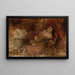 Frau mit einer Gitarre - Szymon Buchbinder — gerahmtes Bild an der Wand