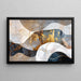 Quadro Astratto – Fusione Minerale | Poster Murale Elegante con Dettagli Dorati e Effetto Materico