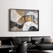 Quadro Astratto – Fusione Minerale | Poster Murale Elegante con Dettagli Dorati e Effetto Materico