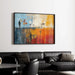 Quadro Astratto – Silhouette nell’Astrazione | Poster Murale dai Colori Contrasti e Forme Diffuse