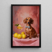 Gemälde Hund und Cocktail