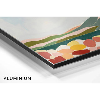 Tableau Coloré – Douceur de Collines | Affiche Abstraite Paysage Pastel | Déco Apaisante pour Salon, Chambre ou Entrée