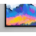 Gemälde Coloré – Regenbogenberge | Poster Abstraktes Berglandschaft | Moderne Dekoration für Wohnzimmer oder Büro