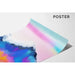 Gemälde Coloré – Regenbogenberge | Poster Abstraktes Berglandschaft | Moderne Dekoration für Wohnzimmer oder Büro