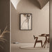 Quadro decorativo – linee ed equilibrio | Poster astratto minimalista beige e nero