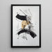 Quadro Design – Astrazione Energica | Poster Dinamico Nero, Bianco e Beige