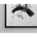 Quadro Design – Astrazione Energica | Poster Dinamico Nero, Bianco e Beige