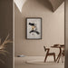 Quadro Design – Astrazione Energica | Poster Dinamico Nero, Bianco e Beige