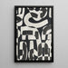 Quadro Design – Curve Astratte | Poster Nero e Bianco Geometrico Moderno