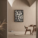 Quadro Design – Curve Astratte | Poster Nero e Bianco Geometrico Moderno
