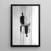 Abstract Minimalist Black and White Reflection Poster | Elegant and introspective contemporary poster