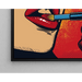 Pop Art-Gemälde – Lippenstift | Poster Glamour Farbiger Stil Lichtenstein