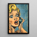 Pop Art-Gemälde – Überraschung am Telefon | Poster im Vintage-Retro-Stil BD