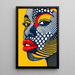 Quadro Pop Art – Visage Pop | Poster Grafico Colorato Stile Lichtenstein