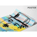 Street Art Painting – Charlie Chaplin Pastel | Colorful Pop Art Poster in Minimalist Style