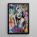 Street Art Painting – Marilyn Monroe Iconic | Pop Art Graffiti Colorful Poster | Modern Urban Poster of Famous Star