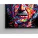 Quadro Street Art – Mosaico Moderno di Einstein | Poster Ritratto Tipografico Colorato