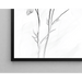Schwarz-Weiß-Gemälde-Design – Florale Vergänglichkeit | Minimalistisches, elegantes botanisches Poster