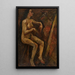 Nu femminile seduto - Tadeusz Makowski — quadro incorniciato alla parete