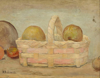 Pommes in einem Korb - Tadeusz Makowski — Ansicht des Kunstwerks